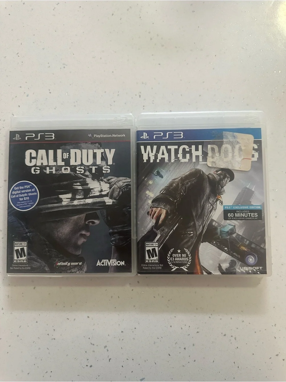 PlayStation 3 Call of Duty: Ghosts & Watch Dogs (Black) - Dual Game Set